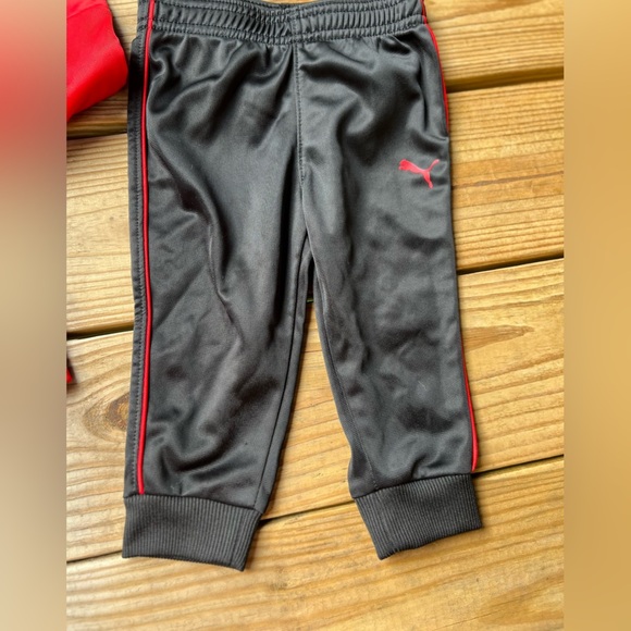Puma 12M Toddler Red and Black Tracksuit set - Picture 2 of 5